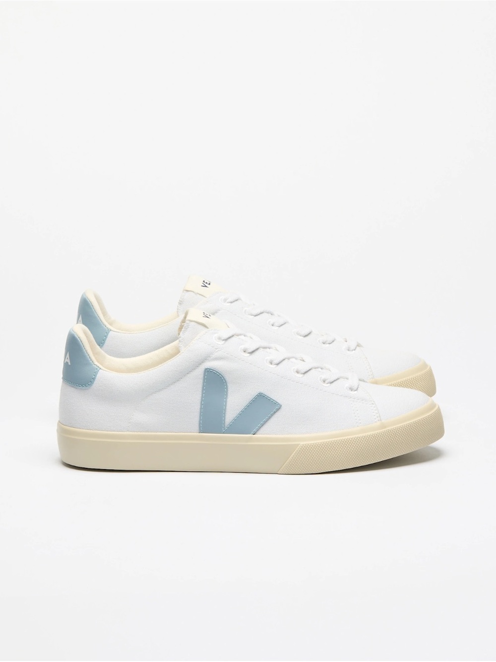 NEW VEJA CAMPO CANVAS WHITE LIGHT BLUE 37